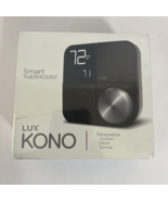 Lux Kono Smart Wi-Fi Thermostat w/Black Stainless Steel Faceplate KN-S-M... - $54.01 CAD