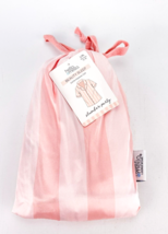 Hello Mello Beauty Sleep Satin Pink Stripe Button Up Pajama Top L XL Sho... - $16.40