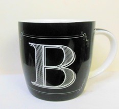 Initial Mug Letter &quot;B&quot; Black and White Home Essentials - £11.68 GBP