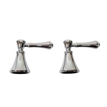 Delta H297 Cassidy Set of Two Lever Handles for Bathroom Faucet - Chrome - $659.50 MXN