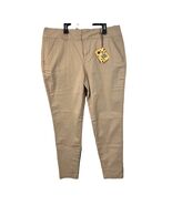 Hybrid &amp; Company Womens High Rise Light Khaki Stretch Skinny Size 15 - $29.47 CAD