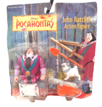 Mattel Disney Pocahontas Governor John Ratcliffe w Percy Dog Action Figure New - £7.52 GBP