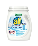All Stainlifters 4 In 1 Mighty Pacs Laundry Detergent, Free And Clear (6... - £27.24 GBP