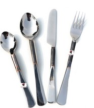 Medieval Eating Utensil Set Silverware Flatware Stainless Steel Fork Spoon Knife - £28.06 GBP