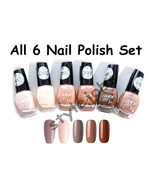 Santee Quick Dry Nail Polish Nail Lacquer Nude Neutral Color 6 PCS Set - $13.11