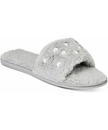 I.N.C. Embellished Faux-Fur Slide Slippers Gray XL11/12 - £5.58 GBP