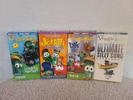 Veggie Tales Vhs - Lot Of 4 Untested *Rare* - £14.39 GBP