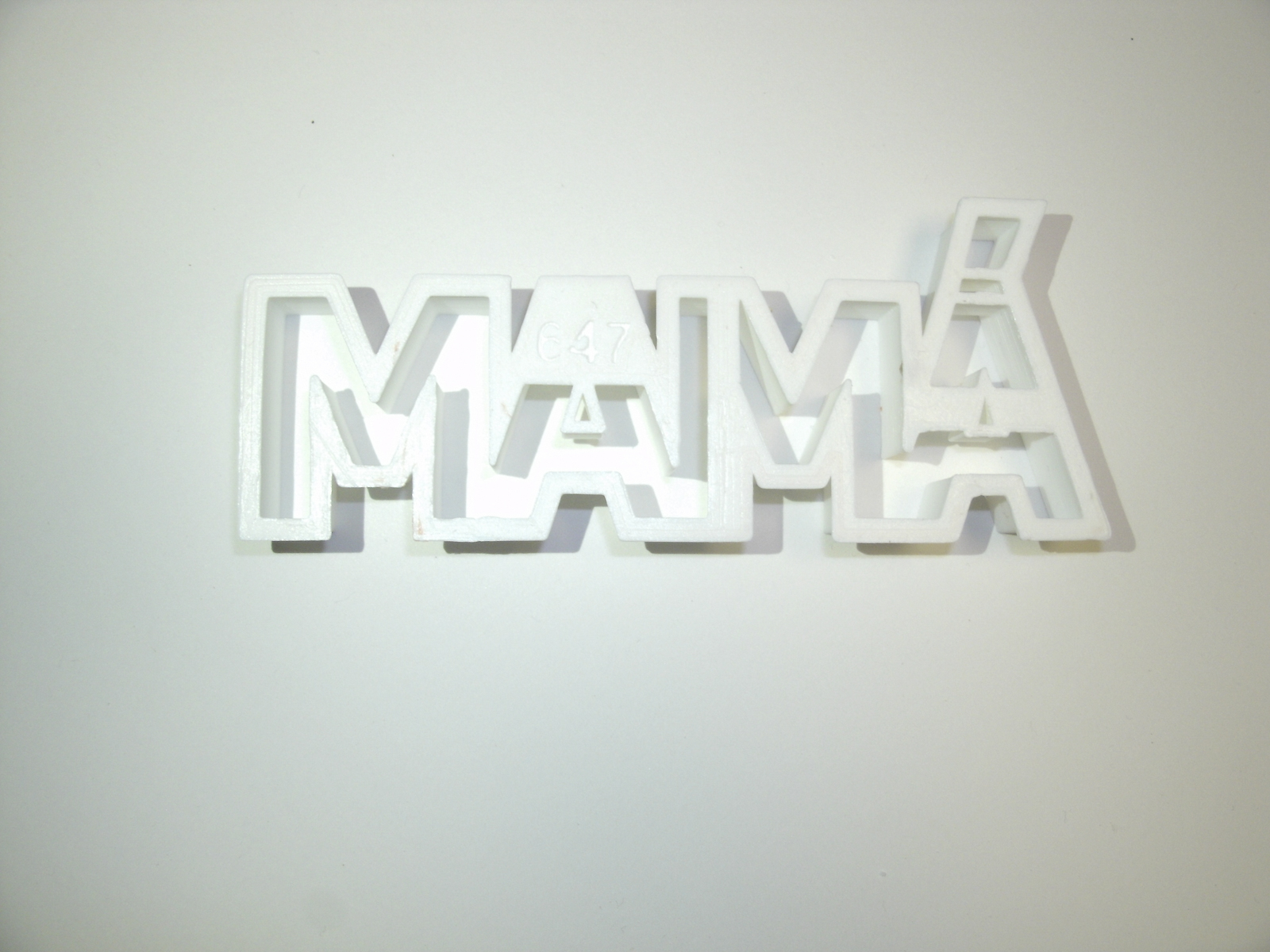 Primary image for Mamá With Accent Spanish Letters Mom Mother Cookie Cutter 3D Printed USA PR647