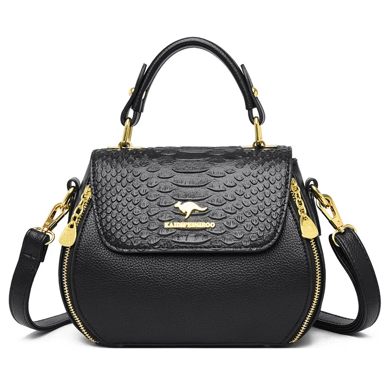 End new women s handbag luxury women s designer messenger bag popular crocodile pattern thumb200