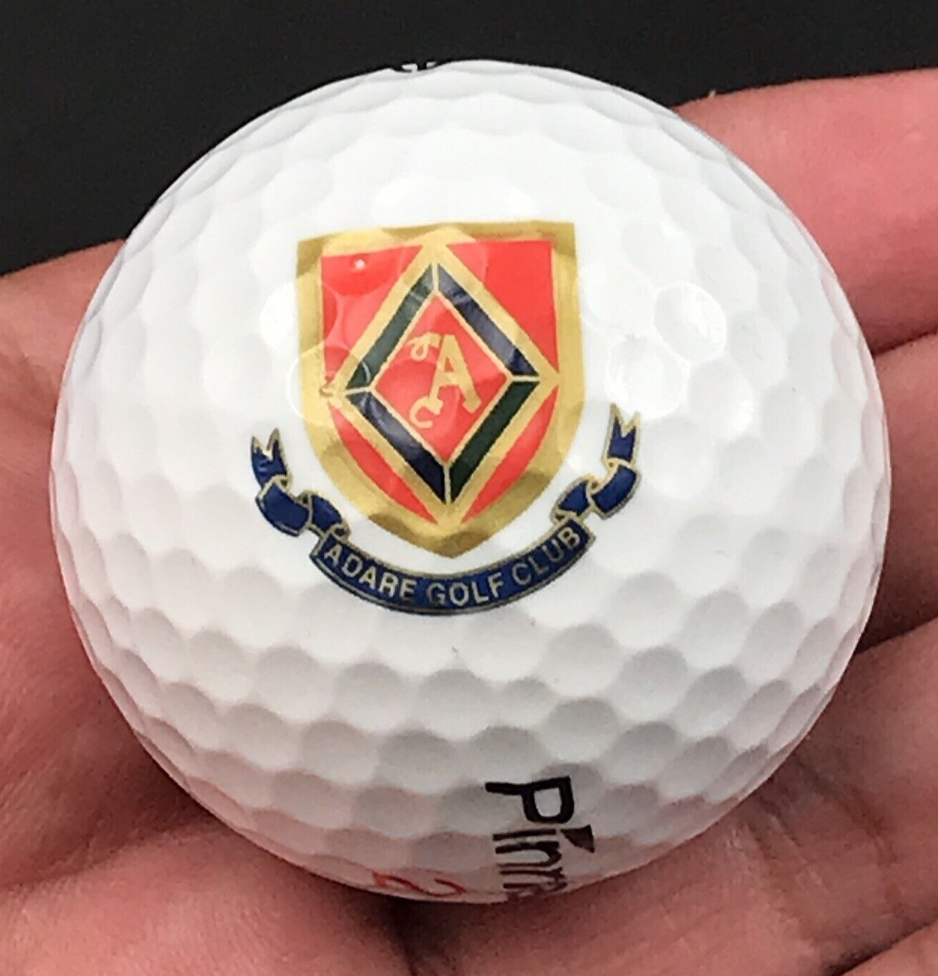 Adare Country Club Limerick Ireland Souvenir Golf Ball Pinnacle Gold Distance - $13.99