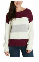 Lucky Brand Ladies&#39; Colorblock Sweater Size: S, Color: Burgandy Multi - $21.83