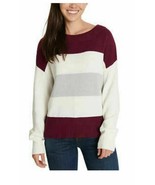 Lucky Brand Ladies&#39; Colorblock Sweater Size: S, Color: Burgandy Multi - £17.17 GBP