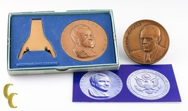 Medallic Art Company Comm Inaugural Bronze Medals President Nixon &amp; Ford - $41.58