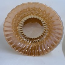 Anchor Hocking Dinnerware Peach Luster Ware Swirl 8.5&quot; Vintage Fire King - £5.41 GBP