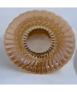 Anchor Hocking Dinnerware Peach Luster Ware Swirl 8.5&quot; Vintage Fire King - £5.41 GBP
