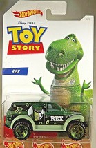 2019 Hot Wheels Toy Story Series-Rex 4/6 POWER PANEL Green w/Green ORUT5 Spokes - £7.47 GBP