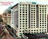 Vtg VanOrnum Postcard 1910s Los Angeles CA Eighth and Broadway Looking N... - $13.32