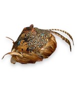 Feather Hat Pheasant 1950s Jami Exclusive Fashion Union USA Multicolor - £25.88 GBP