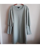 NWOT J.Crew Mint Puffed Sleeve Sweatshirt Dress - $91.18 CAD