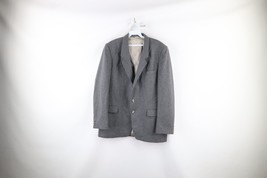 Vintage 70s Streetwear Mens 40R Wool 2 Button Suit Jacket Sport Coat Gra... - $59.35