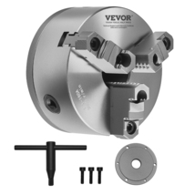 VEVOR 3-Jaw Self-Centering Lathe Chuck, 6", 1 1/2 in-8 Threaded Backing ... - $123.99