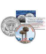 1964 New York WORLD&#39;S FAIR 50th Anniv OBSERVATION TOWERS Coin JFK Half D... - £6.69 GBP