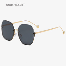 Regina Sunglasses for Women Oversized Rimless Diamond Cutting Lens  UV 400 - $298.85 MXN