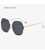 Regina Sunglasses for Women Oversized Rimless Diamond Cutting Lens  UV 400 - $15.95