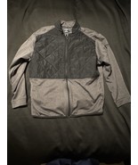 Callaway Weather Series Quilted Jacket Gray Black Zip XXL Golf Outerwear - $38.35 CAD