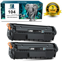 2 Pack High Yield 104 Black Toner Fit for Canon 104 ImageClass MF4150 MF4370dn - £24.24 GBP