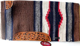 34x36 Horse Wool Western Show Trail SADDLE BLANKET Rodeo Pad Rug Home Ru... - $39.99