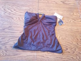 Michael Kors Milk Chocolate Shirred Bandeau Top Size Small - £15.14 GBP