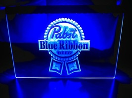 Pabst Blue Ribbon Beer LED Neon Sign Decor, Bar, Pub, Club, Light Décor Art - £20.33 GBP+