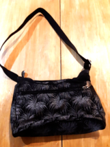 Ameribag black silver bag palms mid size purse wallet - $39.59