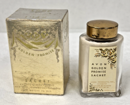 Vintage Avon Golden Promise Sachet Mint In The Box - $9.41
