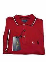 POLO RALPH LAUREN CUSTOM SLIM FIT POLO SHIRT RED NEW 100% AUTHENTIC - £31.86 GBP