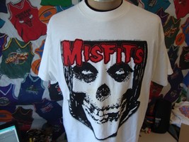 Vintage 90s Misfits Danzig Horror Punk Rock Concert Crimson Ghost T Shirt XL  - £116.80 GBP