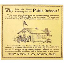 Old Glory American Flag Raising 1897 Advertisement Victorian Patriotic A... - $372.61 MXN