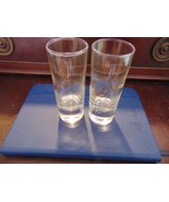 2 Opal Nera Sambuca Shot Glass Purple Base Double 4 Inch Tall Shooter Go... - $300.31 MXN