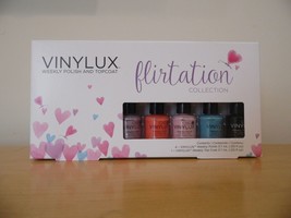 CND Vinylux Weekly Polish &amp; Topcoat Flirtation Collection 5 pc Mini Set NIB - $14.15