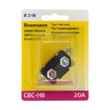 Bussmann (BP/CBC-20HB-RP) 20 Amp Type-I Stud Mount Circuit Breaker Lengthwise - $10.91