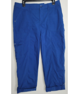 Chico&#39;s Women Size 10 / 1.5 Capri Crop Pants NEW Blue Straight Leg Casua... - £21.38 GBP