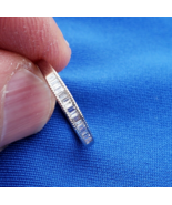 Earth mined Diamond Baguette Milgrain Deco Wedding Band 14k Bridal Marri... - $1,705.25