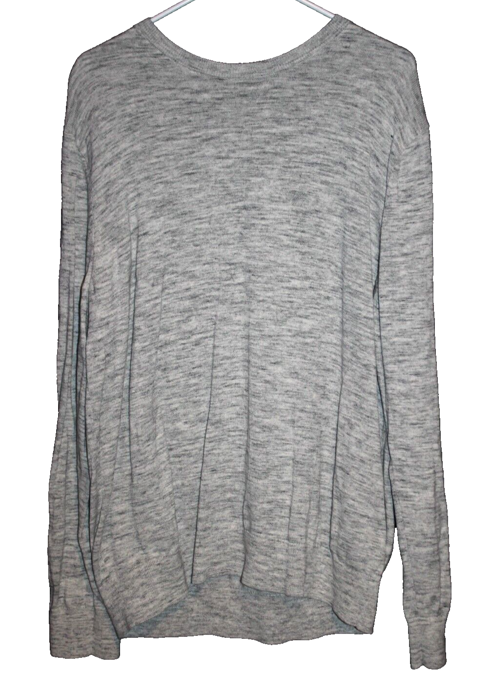 Primary image for Banana Republic Men's Crewneck Sweater Large Heathered Light Gray Long Sleeve