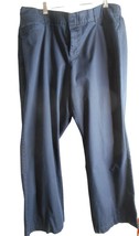 Dockers Size 22W M Dark Blue Trouser cotton pants wide-ish leg - $446.21 MXN