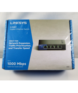 Linksys 5 Port Gigabit Ethernet Switch - Black/Blue  SE3005 - $30.57 CAD