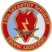 Army 25TH Infantry Division Tropic Lightning Crossed Rifles Embroidered Patch - £23.69 GBP