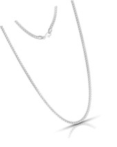 .925 Rhodium Plated Sterling Silver 1mm, 1.5mm, 2mm, 3mm or - £140.14 GBP