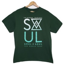 Tim McGraw Faith Hill T-Shirt Soul 2 Soul Concert Tour - Men&#39;s Large - £7.78 GBP