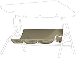 Swing Seat Cushion Cover Replacement, Waterproof Polyester Taffeta Fabric, Beige - £24.77 GBP